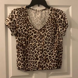 Olivia Rae Cheetah Print Crop Top